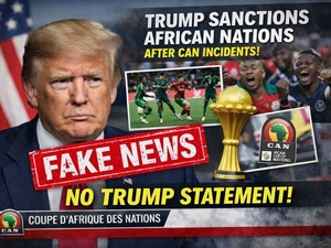 ​Non, Donald Trump n’a fait aucune déclaration sur les incidents de la CAN 