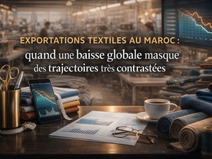 Exportations textiles au Maroc : quand une baisse globale masque des trajectoires très contrastées Exportations textiles au Maroc : quand une baisse globale masque des trajectoires très contrastées