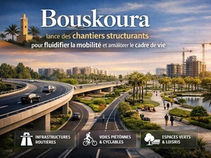Bouskoura lance des chantiers structurants pour fluidifier la mobilité et améliorer le cadre de vie Bouskoura lance des chantiers structurants pour fluidifier la mobilité et améliorer le cadre de vie