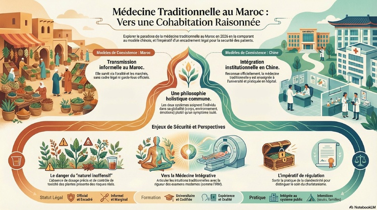 Infographie : Médecine traditionnelle, Maroc vs Chine !