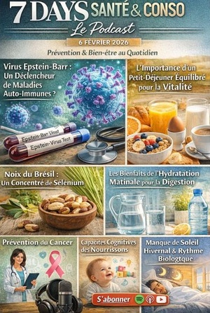 Podcast : l'essentiel de l'actualité Santé & Conso de la semaine du 06-02-2026"