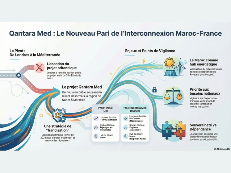 Qantara Med : Le nouveau pivot énergétique Maroc-Europe 