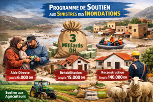 Les 3 Millards DH : le programme d’aide et d’accompagnement des populations sinistrées par les inondations Les 3 Millards DH : le programme d’aide et d’accompagnement des populations sinistrées par les inondations