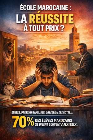 L’école marocaine sous pression : quand la réussite devient une source d’angoisse L’école marocaine sous pression : quand la réussite devient une source d’angoisse