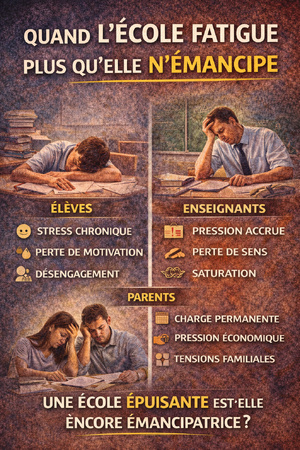 Quand l’école fatigue plus qu’elle n’émancipe Quand l’école fatigue plus qu’elle n’émancipe