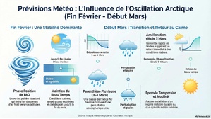Météo : une fin février stable, une respiration pluvieuse début mars, puis le retour du calme Météo : une fin février stable, une respiration pluvieuse début mars, puis le retour du calme