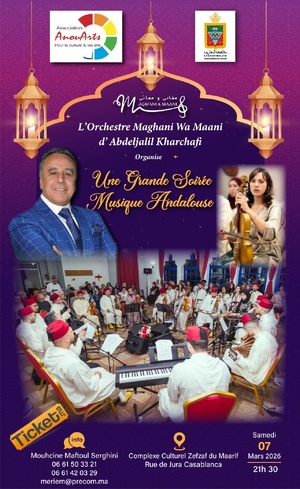 ​Casablanca accueille une grande soirée de musique andalouse au Complexe culturel Zefzaf