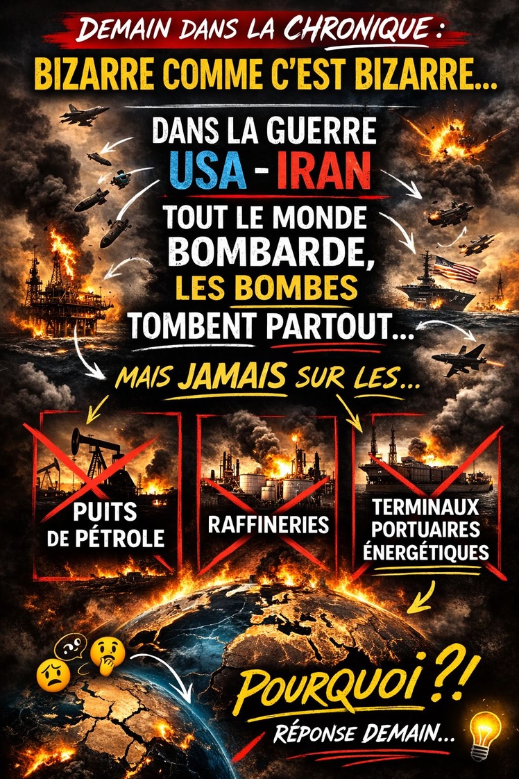Bizarre, le bombes tombent partout sauf sur ... Bizarre, le bombes tombent partout sauf sur ...
