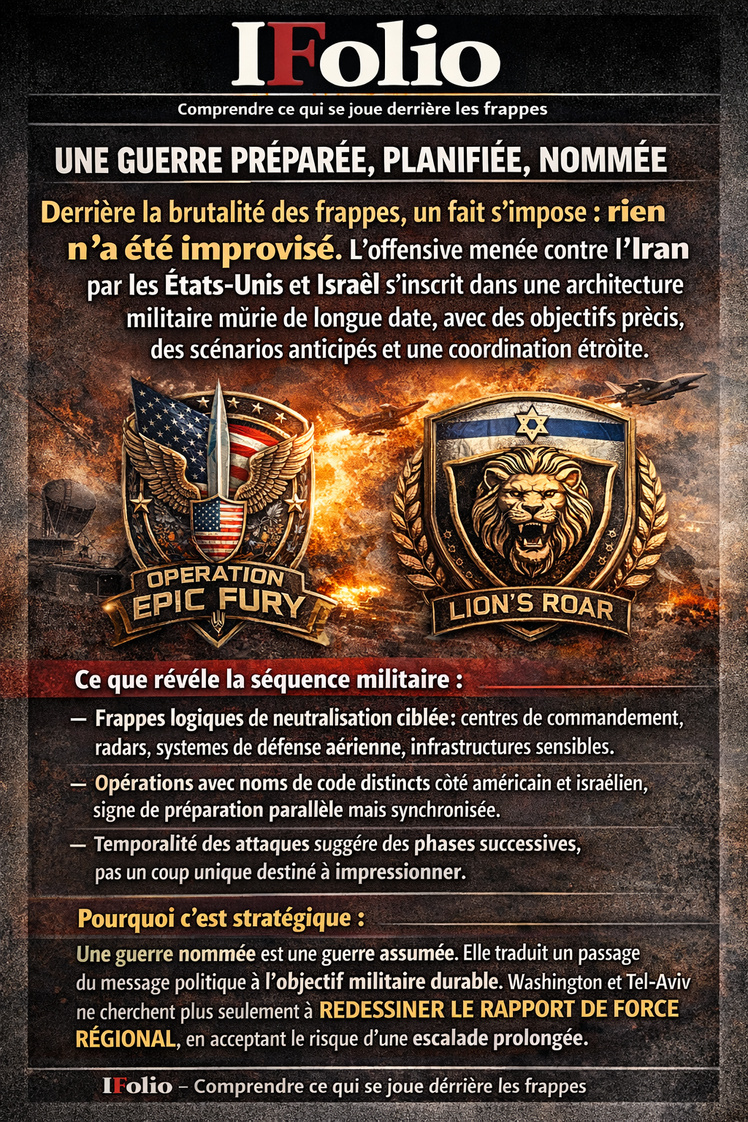 Une guerre préparée, planifiée, nommée