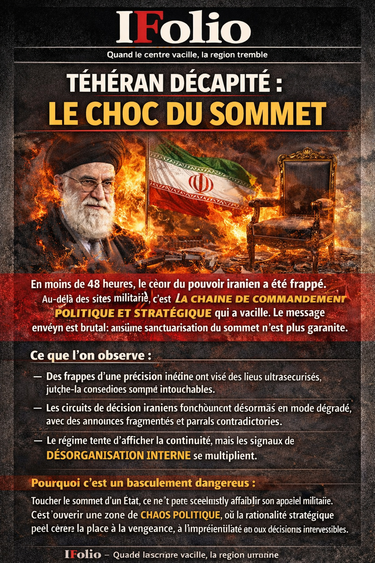 Téhéran décapité : le choc du sommet Téhéran décapité : le choc du sommet