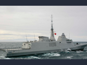 La frégate Mohammed VI dans l'exercice Orion 26