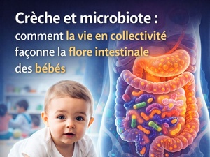 Crèche et microbiote : comment la vie en collectivité façonne la flore intestinale des bébés Crèche et microbiote : comment la vie en collectivité façonne la flore intestinale des bébés