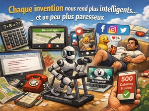 Quand la technologie nous simplifie la vie…mais un peu trop paresseux sinon plus bête Quand la technologie nous simplifie la vie…mais un peu trop paresseux sinon plus bête