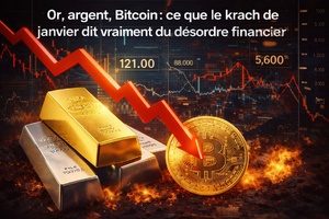 Or, argent, bitcoin : ce que le krach de janvier dit vraiment du désordre financier mondial Or, argent, bitcoin : ce que le krach de janvier dit vraiment du désordre financier mondial