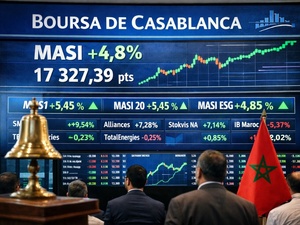 Bourse de Casablanca : le MASI bondit de 4,8 % Bourse de Casablanca : le MASI bondit de 4,8 %