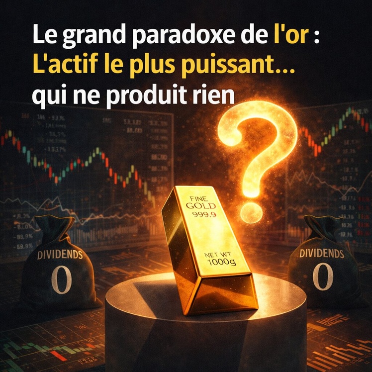 Le grand paradoxe de l’or.. l’actif le plus puissant… qui ne produit rien ! Le grand paradoxe de l’or.. l’actif le plus puissant… qui ne produit rien !