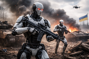 Woow, on y est déjà : des robots humanoïdes armés arrivent sur un champ de bataille réel en Ukraine Woow, on y est déjà : des robots humanoïdes armés arrivent sur un champ de bataille réel en Ukraine