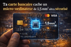 Ta carte bancaire cache un micro-ordinateur de 1,5 mm² ultra sécurisé