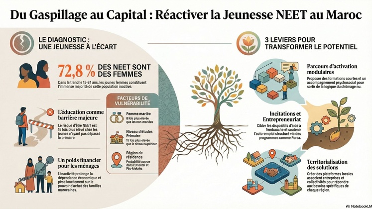 Jeunes non actifs (NEET) : comment transformer un coût social en force de valeur pour les familles et le pays