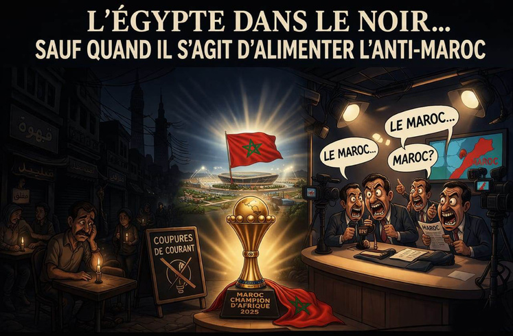 L’Égypte dans le noir… sauf quand il s’agit d’alimenter l’anti-Maroc