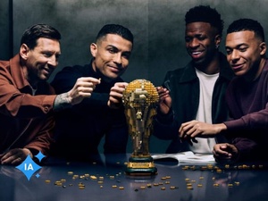 LEGO signe peut-être la pub la plus chère du siècle en réunissant Mbappé, Messi, Ronaldo et Vinícius Jr.
