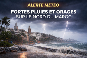 ​Note météo – Maroc : fortes pluies attendues sur le nord du pays dès ce samedi