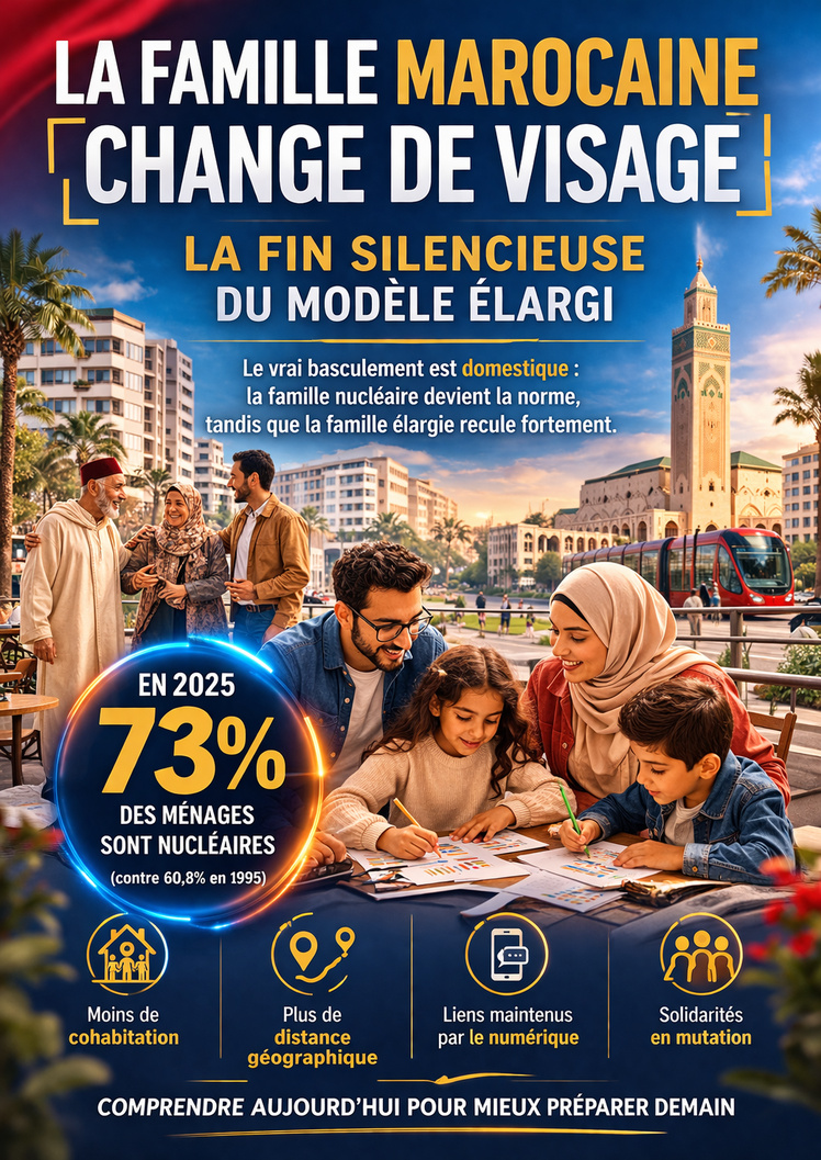 La famille marocaine change de visage : la fin silencieuse du modèle élargi