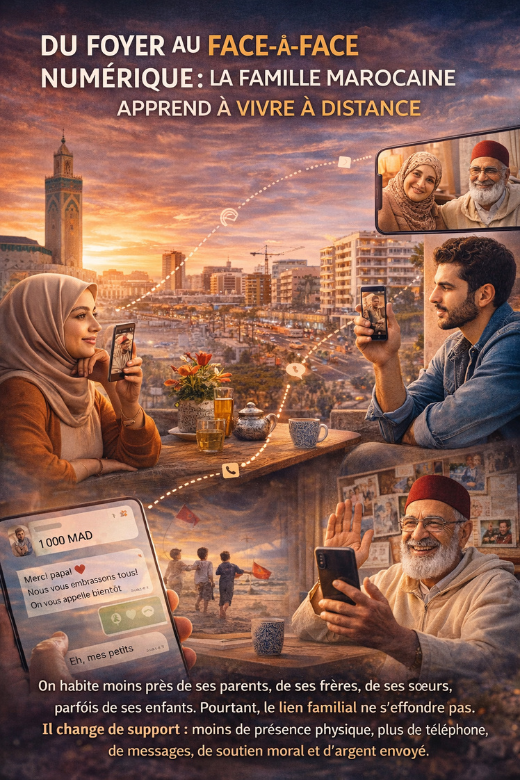 Du foyer au face-à-face numérique : la famille marocaine apprend à vivre à distance Du foyer au face-à-face numérique : la famille marocaine apprend à vivre à distance