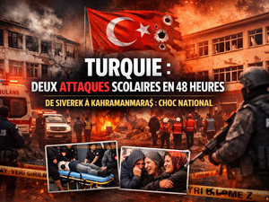 Turquie : deux attaques scolaires en 48 heures, de Siverek à Kahramanmaraş, le choc national.