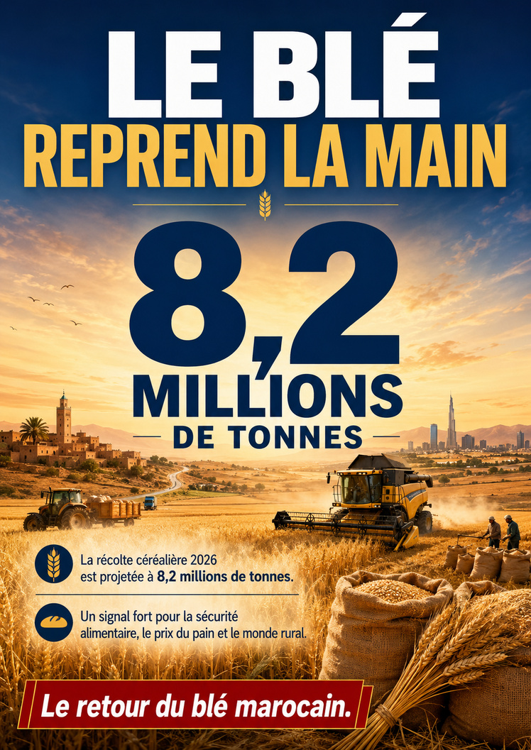 8,2 millions de tonnes — Le retour du blé marocain 8,2 millions de tonnes — Le retour du blé marocain