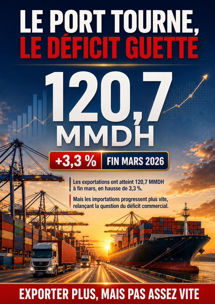 120,7 MMDH — Exporter plus, mais pas assez vite