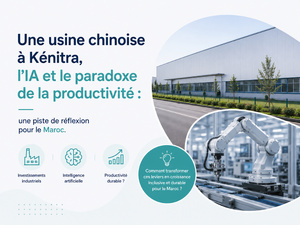 Une usine chinoise à Kénitra, l’IA et le paradoxe de la productivité : une piste de réflexion pour le Maroc Une usine chinoise à Kénitra, l’IA et le paradoxe de la productivité : une piste de réflexion pour le Maroc