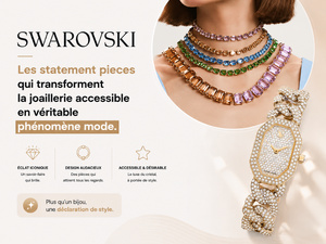 Swarovski : les statement pieces qui transforment la joaillerie accessible en véritable phénomène mode.