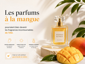 Les parfums à la mangue pourraient bien devenir les fragrances incontournables de l’été. Les parfums à la mangue pourraient bien devenir les fragrances incontournables de l’été.