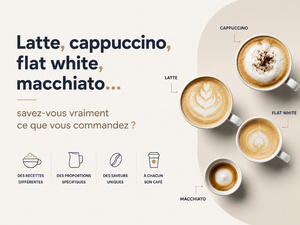 Latte, cappuccino, flat white, macchiato… savez-vous vraiment ce que vous commandez ?