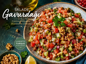 Salade Gavurdağı : la recette turque fraîche et colorée qui séduit les amateurs de cuisine méditerranéenne Salade Gavurdağı : la recette turque fraîche et colorée qui séduit les amateurs de cuisine méditerranéenne