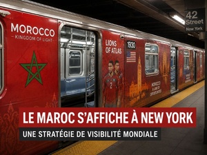 Soft power marocain : Le métro de New York s’est habillé aux couleurs du Royaume Soft power marocain : Le métro de New York s’est habillé aux couleurs du Royaume