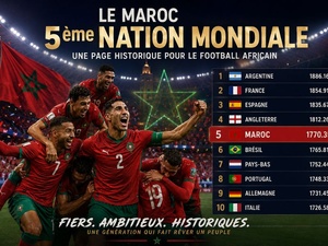 Je n'aurais jamais cru voir cela de mon vivant : Le Maroc dans le Top 5 mondial du football