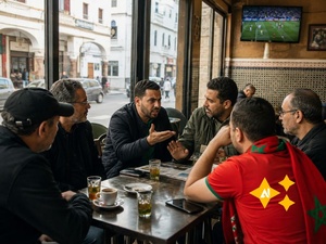 Au café, ce matin, la victoire du Maroc contre Haïti, quatre buts à deux, n’avait pas vraiment le goût d’une fête.