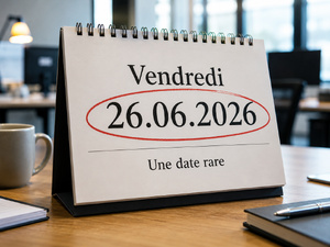 Vendredi 26.06.2026 : la petite curiosité d’un calendrier bien aligné
