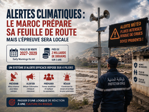 Alertes climatiques : le Maroc prépare une feuille de route, mais l’épreuve sera locale Alertes climatiques : le Maroc prépare une feuille de route, mais l’épreuve sera locale