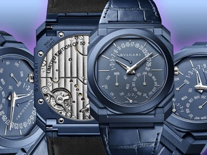 Bvlgari dévoile une nouvelle version bleue de l’Octo Finissimo Perpetual Calendar.