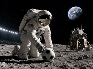 La Nasa s’engage à envoyer un ballon sur la Lune si les États-Unis gagnent la Coupe du monde. La Nasa s’engage à envoyer un ballon sur la Lune si les États-Unis gagnent la Coupe du monde.