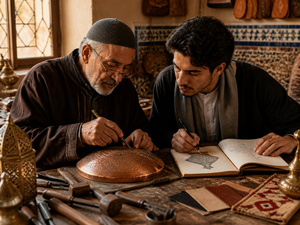 Maîtres artisans et jeunes créateurs : le grand relais du savoir-faire marocain Maîtres artisans et jeunes créateurs : le grand relais du savoir-faire marocain
