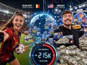 La Youtubeuse belge Céline Dept établit un nouveau record avec plus d’un milliard de vues en une semaine La Youtubeuse belge Céline Dept établit un nouveau record avec plus d’un milliard de vues en une semaine