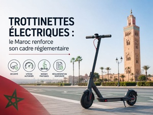 Trottinettes électriques : le Maroc renforce son cadre réglementaire