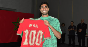 Lions de l’Atlas : Achraf Hakimi célébré pour ses 100 sélections avec le Maroc