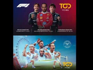 TOD by beIN mise sur Wimbledon, la Formule 1 et la Coupe du monde pour un mois de juillet riche en sport