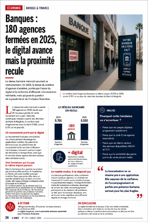 Banques : 180 agences fermées en 2025, le digital avance mais la proximité recule