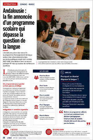 Andalousie : la fin annoncée d'un programme scolaire qui dépasse la question de la langue
